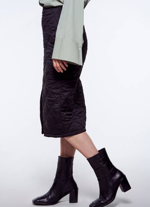 Jupe mi-longue noir YUGEN pour femme