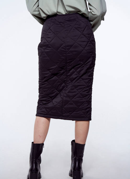 Jupe mi-longue noir YUGEN pour femme