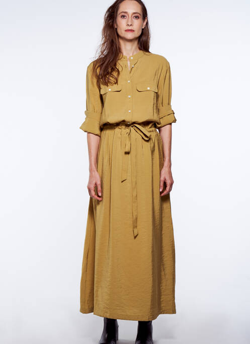 Robe longue vert YUGEN pour femme