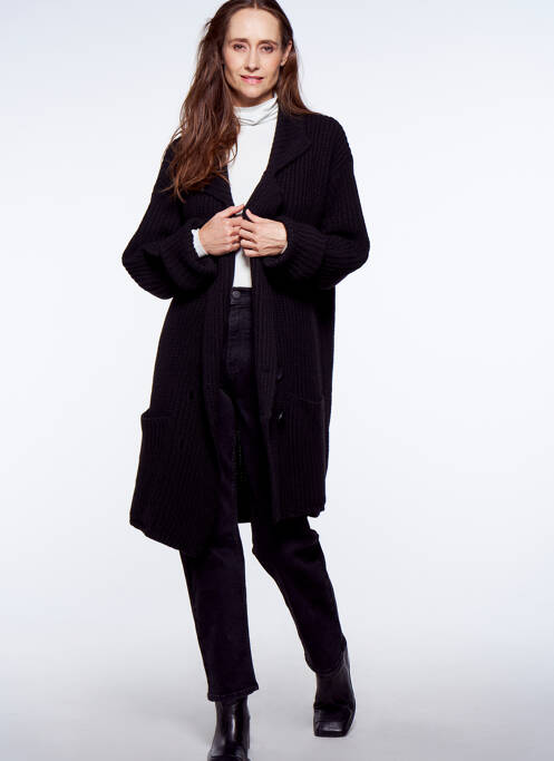 Gilet manches longues noir YUGEN pour femme