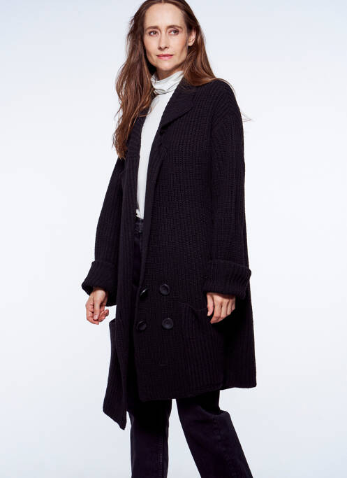 Gilet manches longues noir YUGEN pour femme