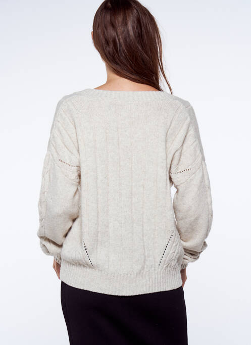 Pull beige YUGEN pour femme