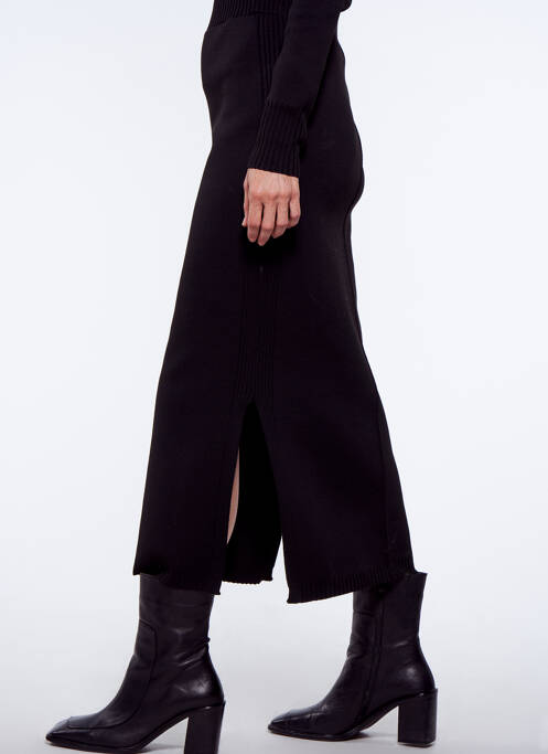 Jupe mi-longue noir YUGEN pour femme