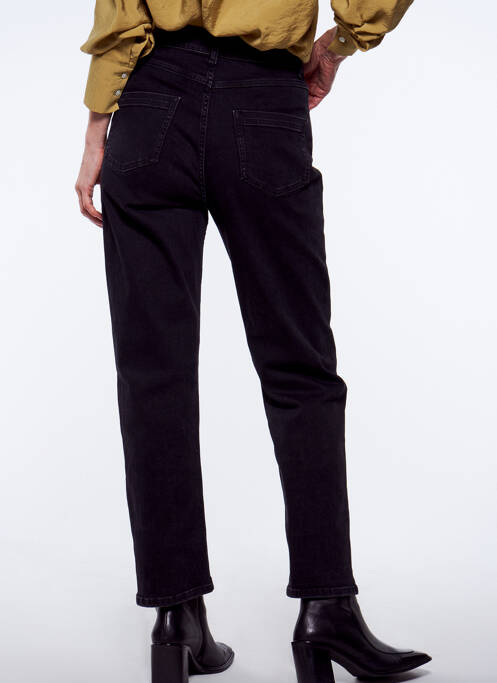 Jeans coupe droite noir YUGEN pour femme