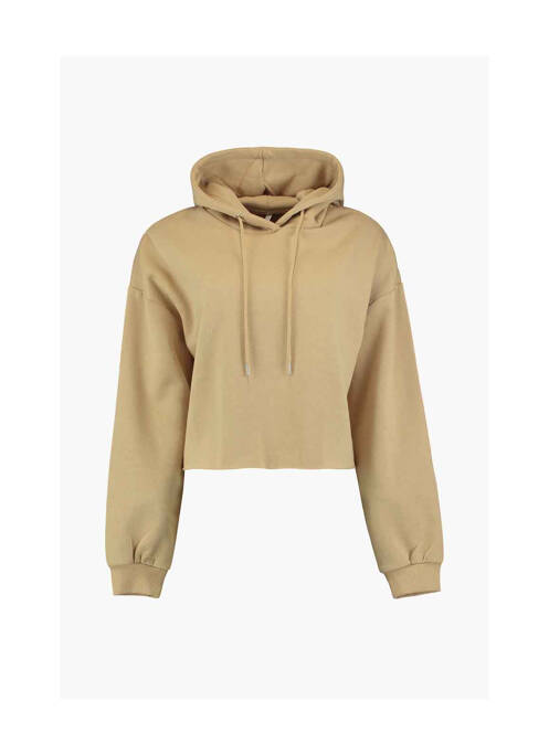 Sweat-shirt à capuche beige HAILYS pour femme