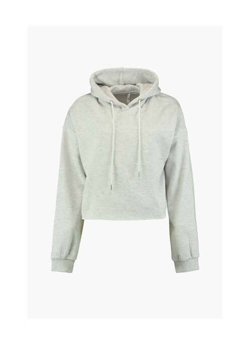 Sweat-shirt à capuche gris HAILYS pour femme