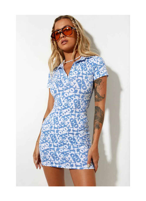 Robe courte bleu MOTEL pour femme