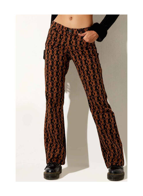 Pantalon droit marron MOTEL pour femme