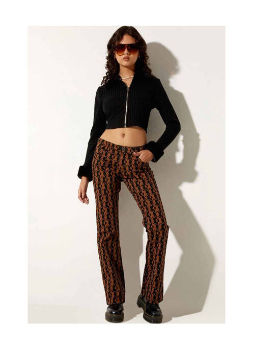 Pantalon droit marron MOTEL pour femme