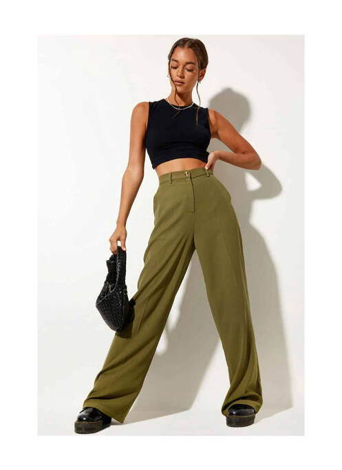 Pantalon droit vert MOTEL pour femme