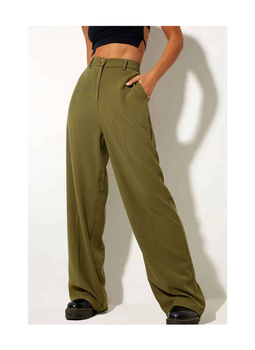 Pantalon droit vert MOTEL pour femme