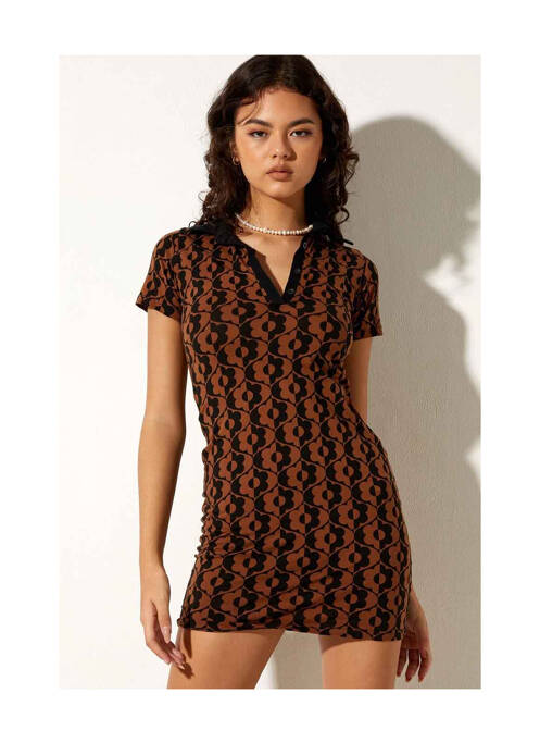 Robe courte marron MOTEL femme