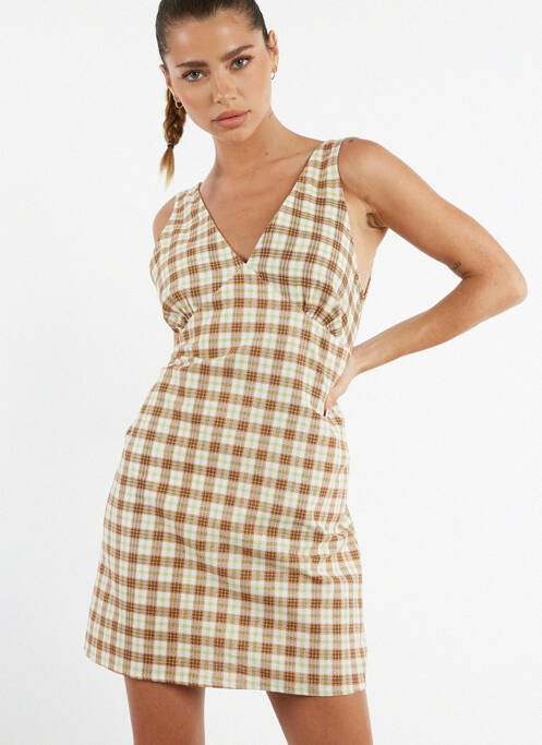 Robe courte jaune MOTEL pour femme