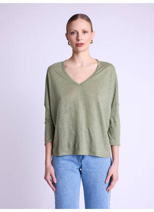 T-shirt kaki BERENICE femme