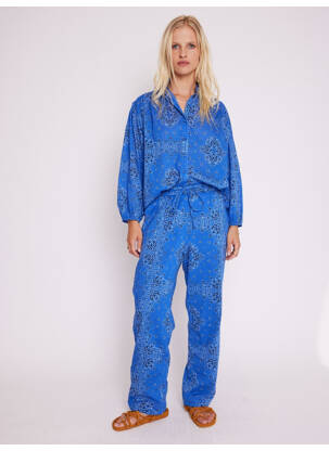 Pantalon bleu BERENICE femme