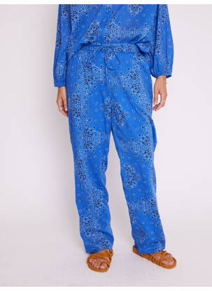 Pantalon bleu BERENICE femme