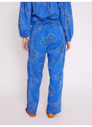 Pantalon bleu BERENICE femme
