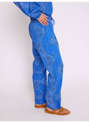 Pantalon bleu BERENICE femme