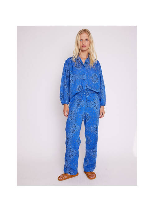 Pantalon bleu BERENICE femme