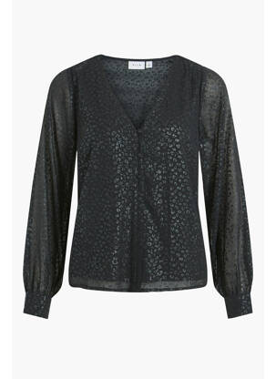 Chemisier manches longues manches longues noir VILA femme