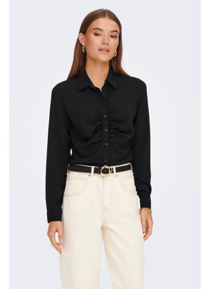 Chemisier manches longues manches longues noir ONLY femme