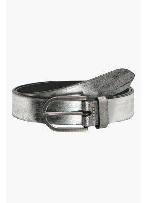 Ceinture fermeture lanière réglable avec boucle et clip argent ONLY femme