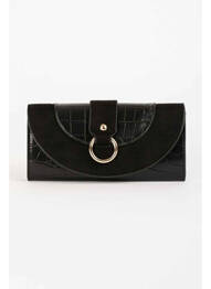 Porte-monnaie noir MORGAN femme