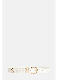 Ceinture blanc MORGAN femme