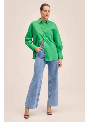 Chemisier vert MANGO femme