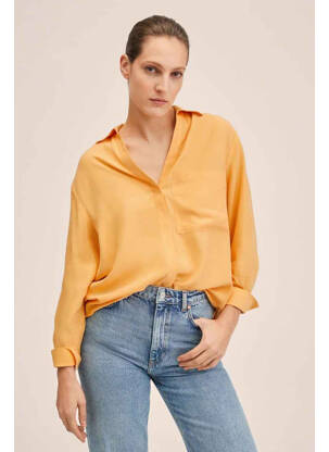 Chemisier orange MANGO femme