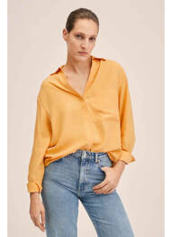 Chemisier orange MANGO femme
