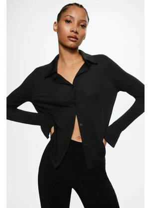 Chemisier noir MANGO femme