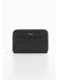 Porte-monnaie noir MANGO femme