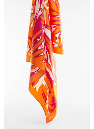 Foulard orange MANGO femme