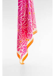 Foulard rose MANGO femme