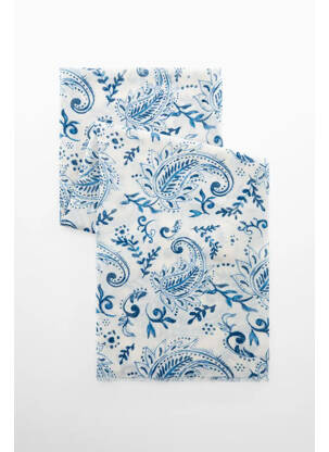 Foulard bleu MANGO femme