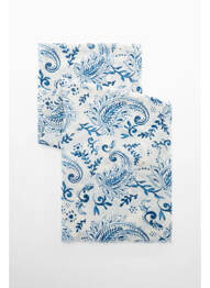 Foulard bleu MANGO femme