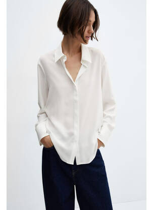 Chemisier blanc MANGO femme