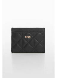 Porte-monnaie noir MANGO femme