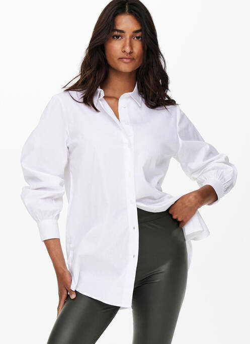 Chemisier coupe droite blanc ONLY femme