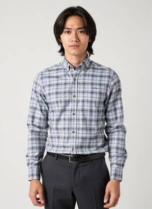 Chemise manches longues imprimé fantaisie bleu LEE COOPER homme