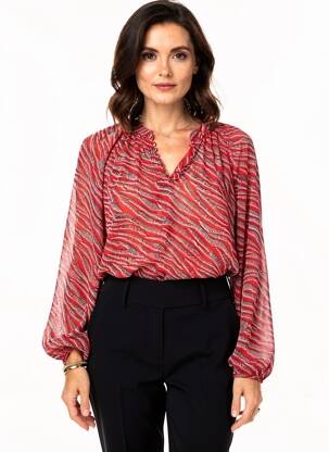 Top manches longues manches longues rouge ONE STEP femme