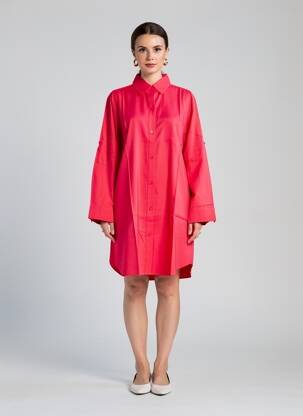 Robe courte manches longues manches longues rose SIMONE PERELE femme
