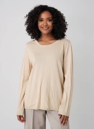 Pull stretch manches longues beige ESPRIT femme