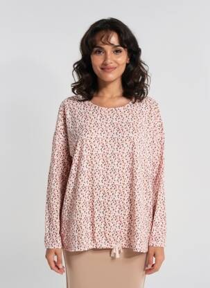 Pull stretch manches longues rose DAMART femme