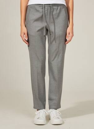 Pantalon droit taille élastique gris HEINE femme