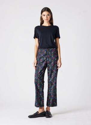 Pantalon droit stretch taille normale vert LA FIANCÉE femme