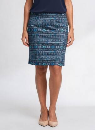 Jupe courte poches bleu LA FIANCÉE femme
