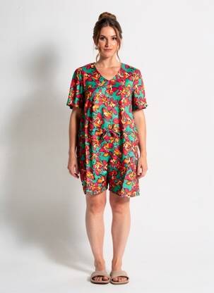 Combishort fermeture boutonnée au dos manches courtes vert LA FIANCÉE femme
