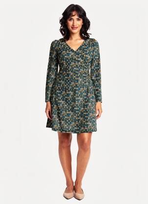Robe courte manches longues manches longues noir PRINCESSE NOMADE femme